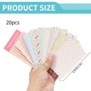 KEQAR 20 Pcs Bunte Film Aufkleber Set für Instax Mini