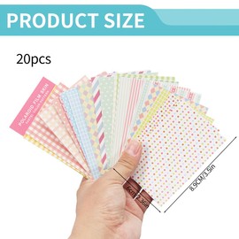 KEQAR 20 Pcs Bunte Film Aufkleber Set für Instax Mini 7S/8/26/50S/90 Sofortbildkamera (B)