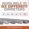 3/4"-10 x 16" L-Bolt Concrete Anchor Bolt - Plain Finish