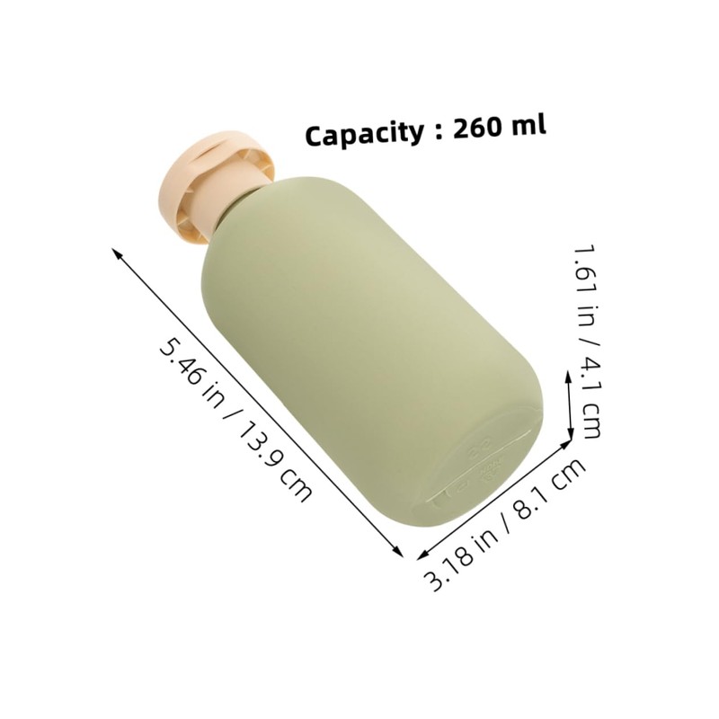 Gatuida 3pcs Portable Travel Shampoo Bottles Lightweight Leakproof Containers with