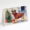 Caroline's Treasures DAC1274GCA7P Border Terrier Christmas Greeting Cards and Envelopes