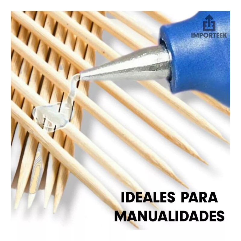 Importeek 6pq Bote Palillos Dientes Coctelero Fruta Madera 600pcs