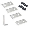 4 PCS Wood Chipper Blades Compatible with Sun Joe CJ601E,
