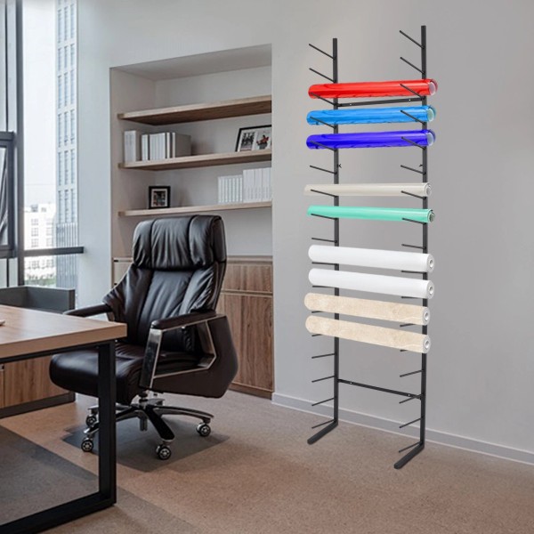 NaMaSyo 17-tier Wall Mounted Blueprint Storage Iron Rack Poster Display
