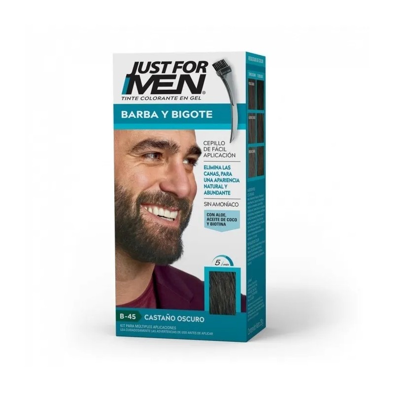 Just For Men Barba Y Bigote Castaño Oscuro (b-45)