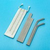 Simplifi It Stainless Steel Straw Set with Nylon Cleaning Brushes
