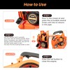 Cordless Handheld Leaf Blower, 26.5 cc 2-Stroke Gas Powered Leaf