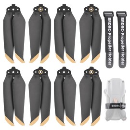 Pack of 8 7238F Propellers for Air 2/Air 2S, Lightweight Low Noise Stable Quick Release Propeller Blade Replacement Propeller for DJI Air 2/Air 2S (Gold) Drone Accessories with 2 Pieces Propeller