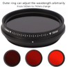 FOTGA Adjustable IR Filter Integrated Practical for Infrared Photography Creation46mm