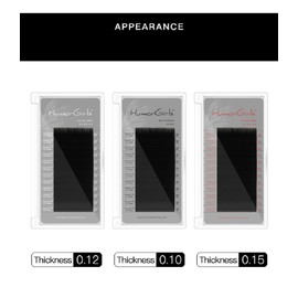 Eyelash Extensions matueku Premium sirukuekusute B Curl Thickness 0.10