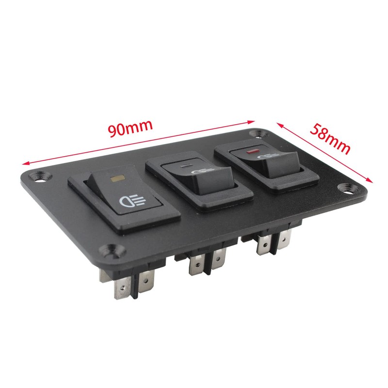 RUNCCI-YUN 12 V Car Switch, Rocker Switch Panel 12 V
