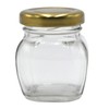 U Pack 2oz Glass Jar With Gold Lid For Honey