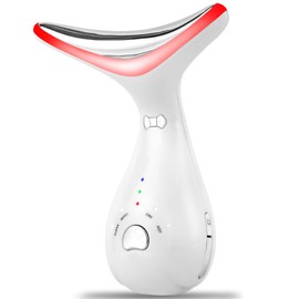 Seutgjie Face Massager, Face Lifting Device with Heat 42℃-50℃ 4 Colors’ Light and 4 Modes for Skin Tightening&Neck Lifting EMS Massage for Women