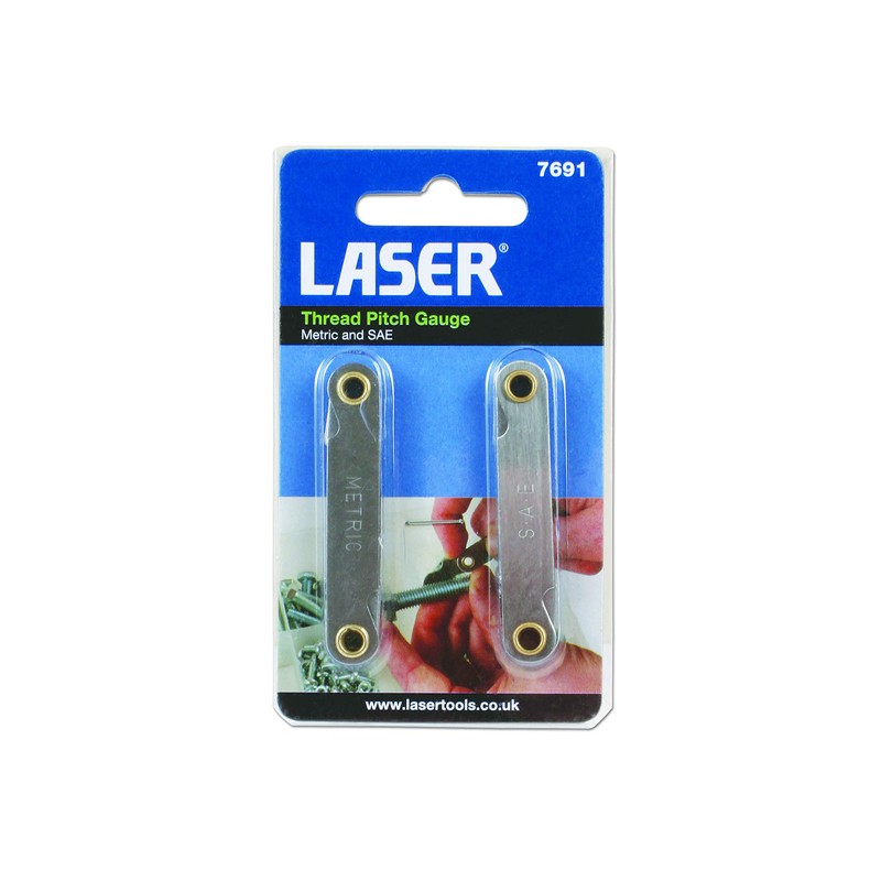 Laser 7691 Thread Pitch Gauge 2pc