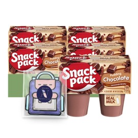 Snack Pack - Lavinia Essentials Bundle: 16- Count of Chocolate Flavored Pudding, Gluten-free, Kosher On-The-Go 3.25 Plastic Cup + 1 Utility Prop