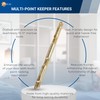 Sliding Glass Door Multi-Point Keeper for 2 Point Mortise Lock