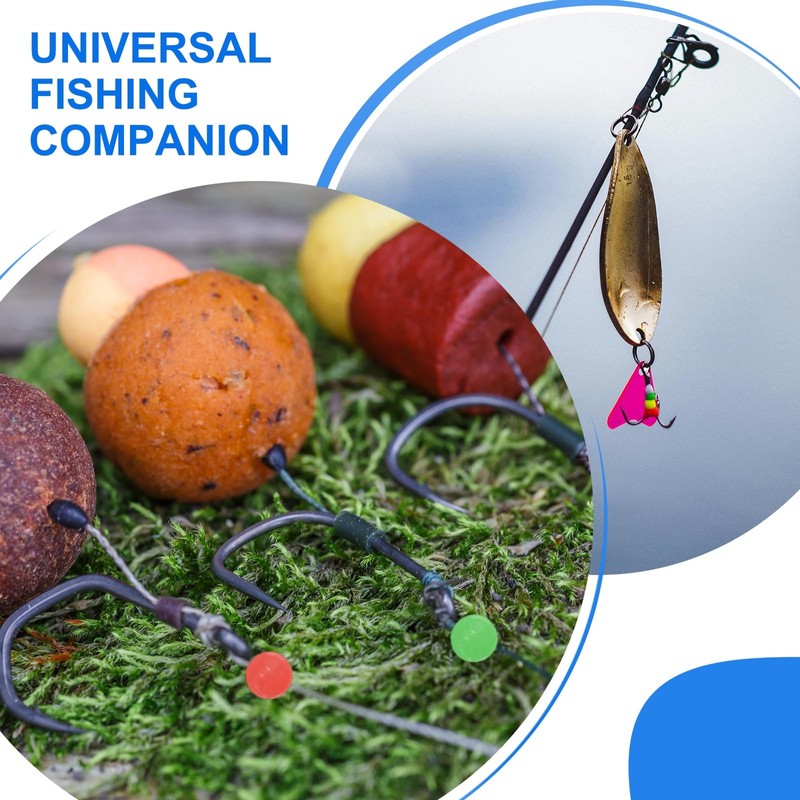 YELARXI Fishing Beads Glow Soft Plastic Fish Rigs 4 mm