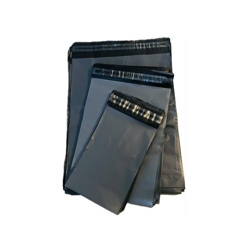 NN BARGAINS 100 Grey Mailing Bags 6x9 Inches – Eco-Friendly