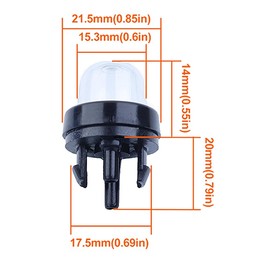 Mtanlo PR4218 Carburetor Fit for Poulan Husqvarna PL3314 PL3816 PR4016 PD4218 PD4016 Poulan Pro PR4218A 18" 42cc Chainsaw Model Replace 596786602 with Chainsaw Air Purge Primer Bulb
