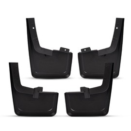 G-PLUS Heavy Duty Molded Mud Flaps Replacement for Ford F150 (for Trucks with Fender Flares) 2015 2016 2017 2018 Front Rear Splash Mud Guard Mudguard Mudflaps 4Pc Set Black