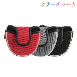 Andux Golf Putter Cover Semicircular Mesh Putter Headcover MT/TG13 (Gray)