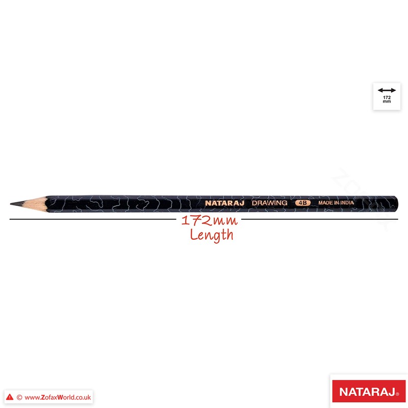 NATARAJ Professional Artist Drawing Pencils Pack Draw Sketch Tone Shade