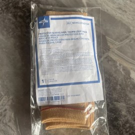 Medline Protective Arm Sleeve with Thumbloop Beige  15.5" - 1 Pair NONSLEEVETSM