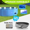 Dog Pool, Foldable Pet Swimming Pool with 6mm High-Strength PP
