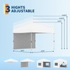 10x10 Instant Pop-Up Canopy with 1 Sidewall – Easy 1-Button