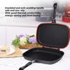 Double Sided Frying Pan, Kitchen Portable Non Stick Baking Pancake