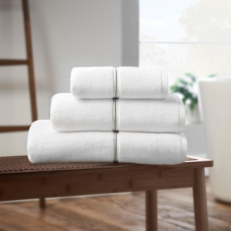 Bianca Zero Twist Satin Stitch Cotton 50x85 cm Hand Towel
