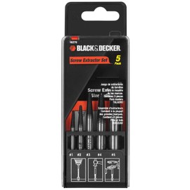 BLACK+DECKER 16270 Screw Extractor Set, 5-Piece