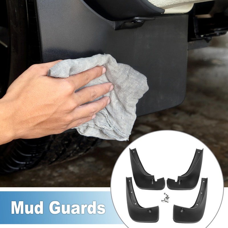 A ABSOPRO Mud Flap Splash Guard with Mount Accessories Front