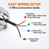 Anki HappiGo 4.5 Inch 2 Pcs Chrome LED Motorcycle Fog