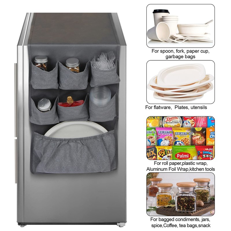 Lafulling Mini Fridge Organizer Storage 65" x 12.6", Mini Fridge