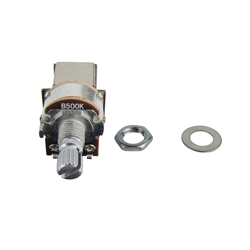 FLEOR B500K Push-Pull-Potentiometer Linear Taper Pots 15 mm kurze geteilte