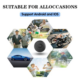 Mini GPS Tracker for Vehicles – No Subscription GPS Tracking Device, Hidden Magnetic Car Tracker, Anti-Theft Hidden GPS Tracker for Vehicles or Kids, Works with Apple Find My