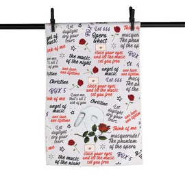 MNIGIU Musical Lover Gift Musical Quotes Dish Kitchen Towel for Theater Fan Housewarming Gift (Opera Towel)