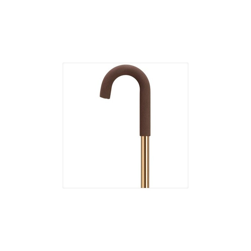 Men's Crook Handle Cane Color: Black