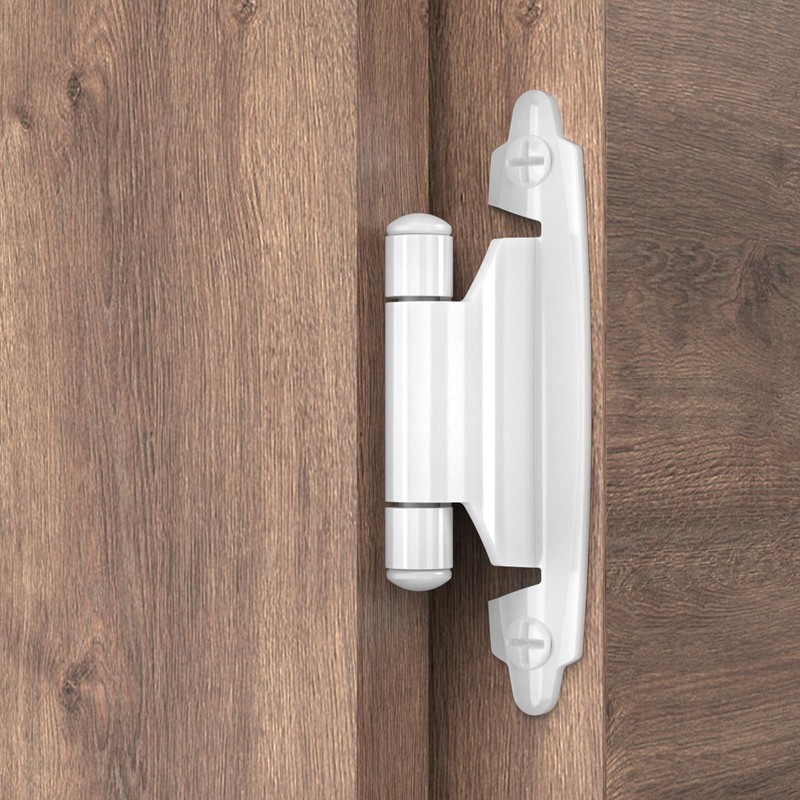 Chibery 1/2" Overlay Cabinet Hinges, 10 Pack Self Closing Flush