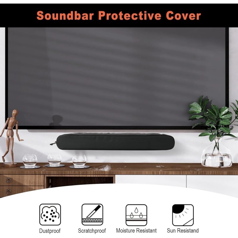 For Sonos Dust Cover for Sonos Ray Soundbar, Nylon Protective