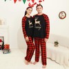 Hinzonek Family Christmas Matching Pyjamas Outfits Elk Plaid Sleepwear Sleepwear