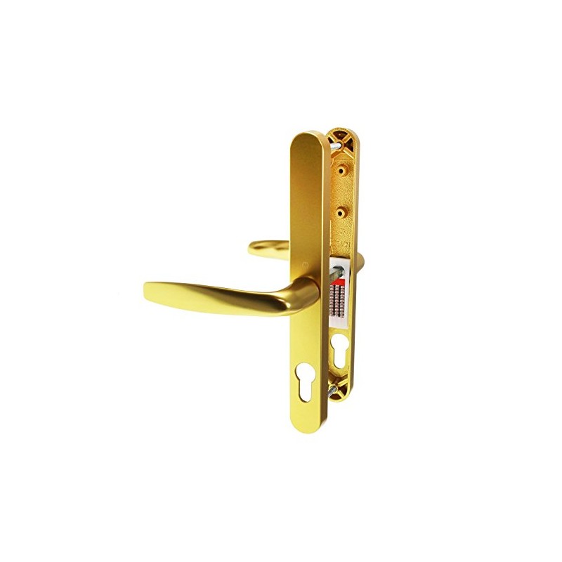 Gold (Anodised) Hoppe Brugge 68PZ Fullex Lever Door Handle Pair