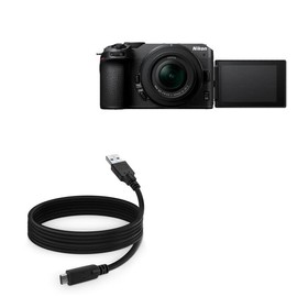 BoxWave Cable Compatible with Nikon Z30 - DirectSync - USB 3.0 A to USB 3.1 Type C, USB C Charge and Sync Cable - 6ft - Black