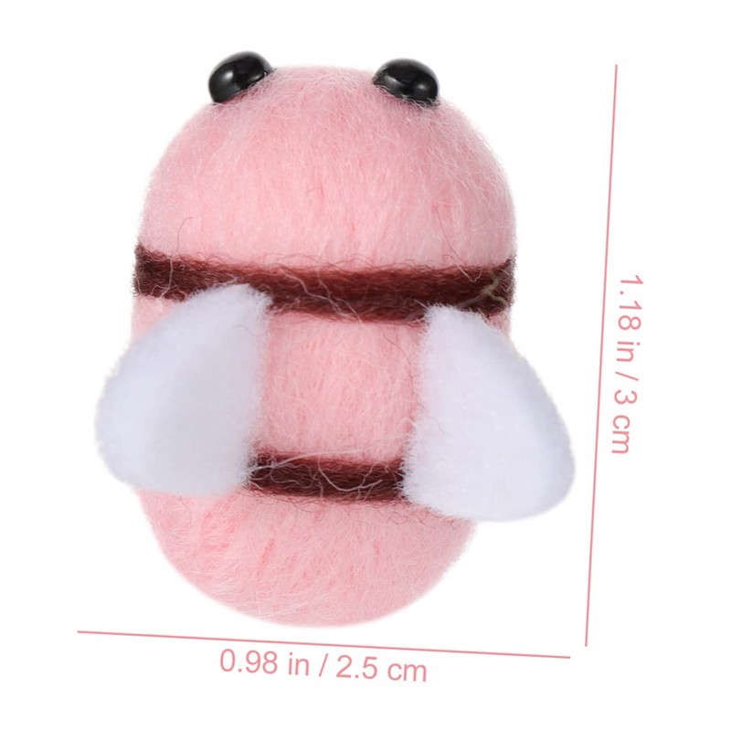 OHPHCALL 25Pcs Wool Felt Bee Balls for DIY Bee Party