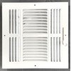 HBW 10"x 10" (Duct Opening Size) 3-Way Stamped Face Steel