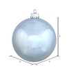 Vickerman - Adornos de Bola Brillante Azul bebé de 6