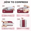 10 Set Compression Packing Cubes for Travel Essentials,Compressible Expandable Packing