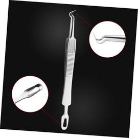 Healeved 2sets Double-headed Blackhead Extractor Stainless Pimple Remover Tool Kit for Pores 3pcs*2