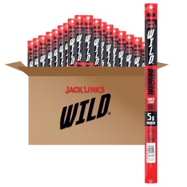 Jack Link's WILD Original Meat Sticks - Ready to Eat Protein Snacks - 5g of Protein per Serving - (20 Pack) 1 oz Meat Snacks